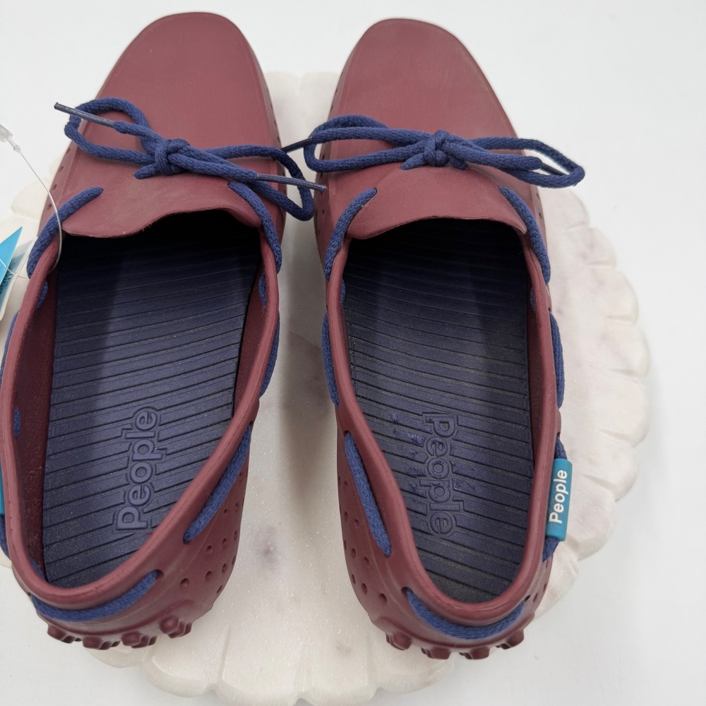 People Footwear Senna Mens 7 Burgundy EVA Driving Moccasin Loafers Shoes NEW - Picture 5 of 7